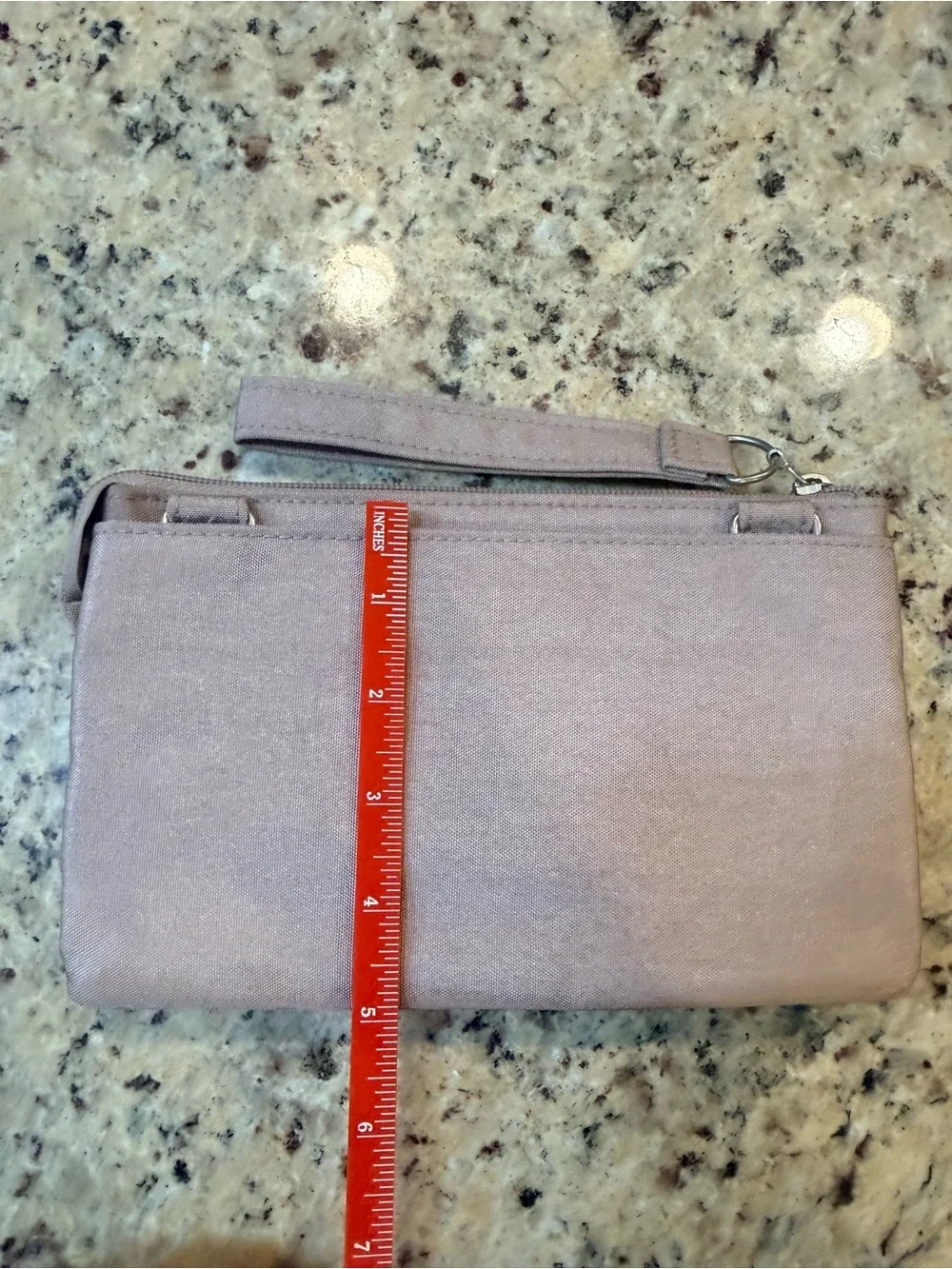 Baggallini Shimmering Rose Wristlet Clutch